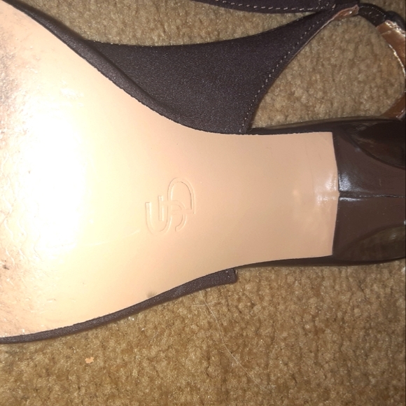 Women's Slingback High Heels SJD Size 7 Rich Brown - Picture 6 of 8